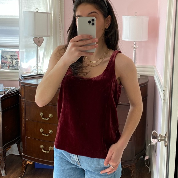 J crew velvet blouse - Picture 3 of 5